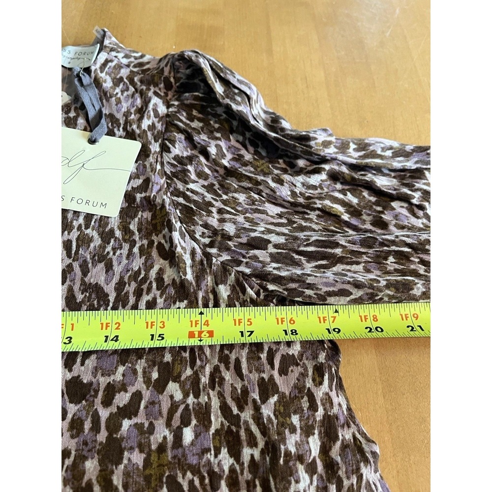 Dress Forum Women's Animal Print Dress Sz S Small Leopard NEW LA Aniston Mini - Picture 9 of 14
